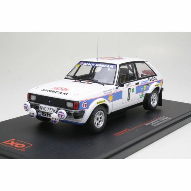 【貨物輸送無料】 IXO MODELS 1/24 タルボ サンビーム 芙蓉 1981年モンテカルロ ＃8 H.Toivonen/F.Gallagher 遣っ付ける品ダイキャストミニカー 24RAL023B