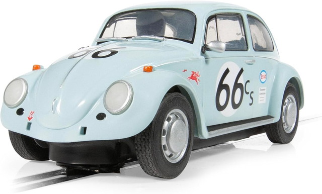 【貨物輸送無料】 Scalextric 1/32 フォルクスワーゲン ビートル 青碧 66 遣っ付ける品 拡張スロット鉄道車両 C4498