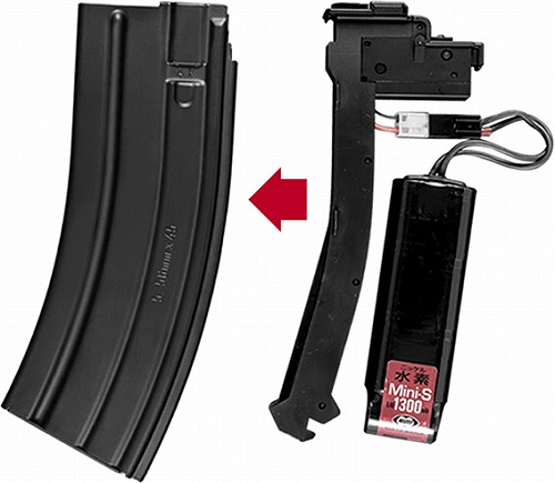 楽天市場】次世代電動ガンHK416C用 バッテリー格納式 30連スペア