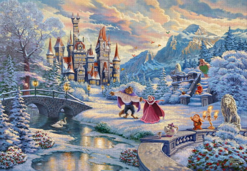 【送料無料】　ジグソーパズル 1000ピース Beauty and the Beast's Winter Enchantment 51x73.5cm D-1000-072画像