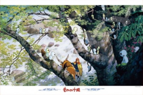 【送料無料】　ジグソーパズル 1000ピース もののけ姫 コダマの森 50x75cm 1000-270画像
