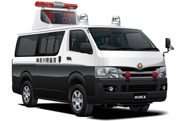 アオシマ プラモデル 1 24 ザ・パトロールカー No.05 トヨタ TRH200V ハイエース 交通事故処理車 エリア検問車 '07