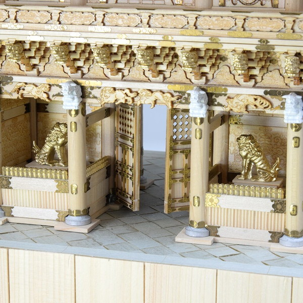 ウッディジョー 1 50 日光東照宮 木製建築模型 陽明門 期間限定お試し価格 50