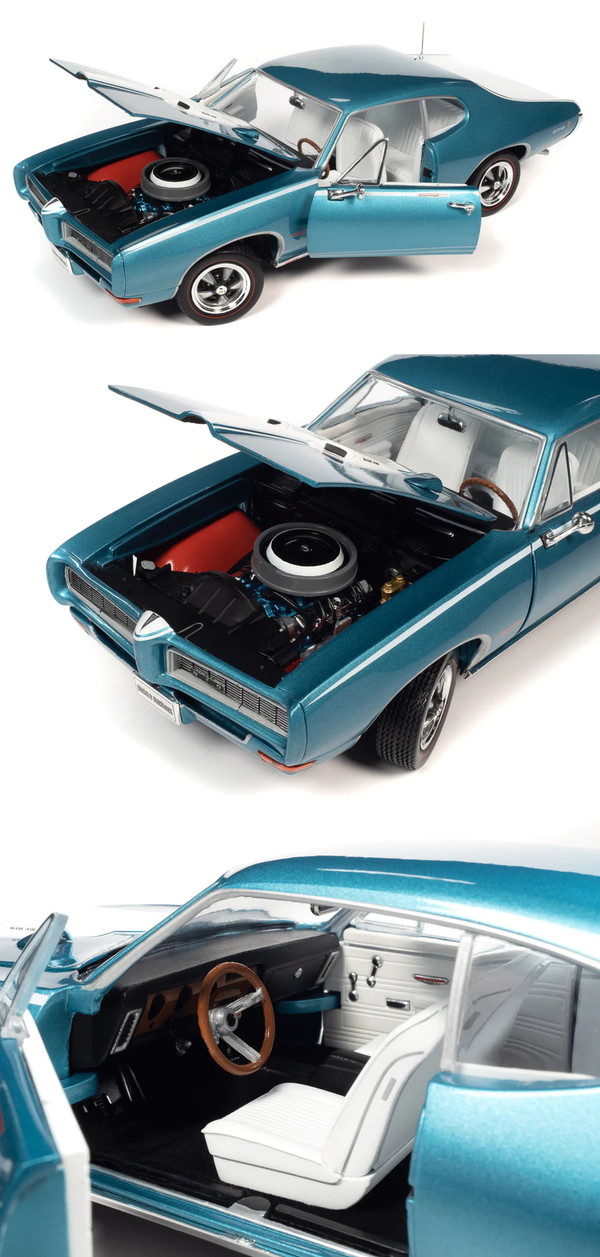 超激安 American Muscle 1 18 1968 ポンティアック Gto ターコイズ 完成品ダイキャストミニカー Amm1277 Ilshospitals Com