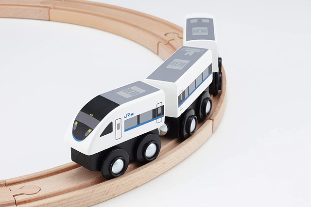 【送料無料】　moku TRAIN　683系 サンダーバード　3両セット　木製玩具 木製おもちゃ 木製レール画像