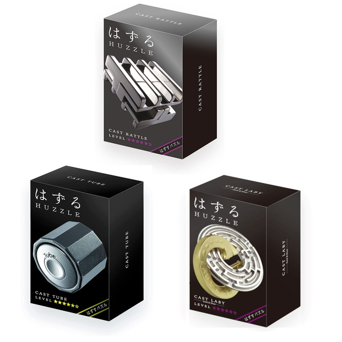 中古　はずる　すべて上級者向けセット　
８点セット
難易度６　難易度５　パズル 楽天市場】【送料無料】 はずる 上級編3個セットpart.1【難易度5