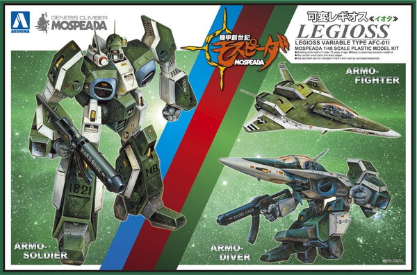 【送料無料】　アオシマ 1/48 機甲創世記モスピーダ 可変レギオス イオタ プラモデル画像