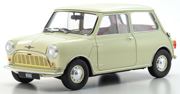 【★カタログ】 【送料無料】　京商オリジナル 1/18 モーリス ミニ Mk.1 1959 オールドイングリッシュホワイト 完成品ダイキャストミニカー KS08964W