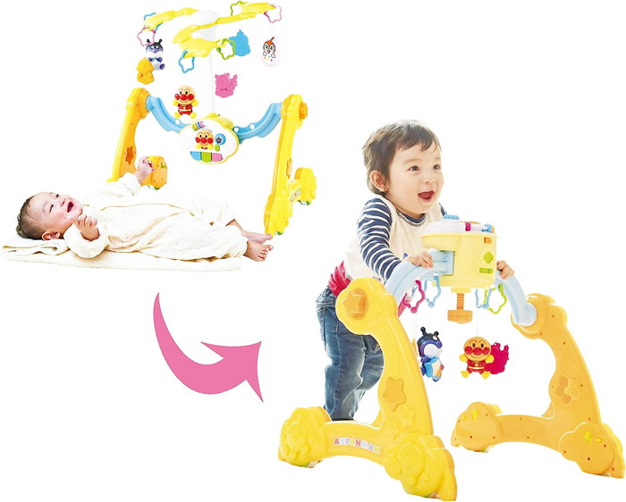 【貨物輸送無料：ラッピング不可】 アンパンマン 8WAY ウォーカーまでへんしん! よくばりメリー