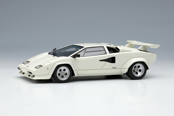 【貨物輸送無料】 EIDOLON 1/43 ランボルギーニ カウンタック LP5000S 1982 リアウィング 白いこと 成し遂げる品ミニカー EM446A