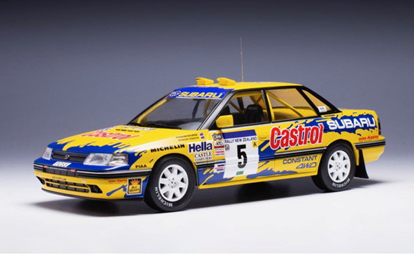 【送料無料】 IXO MODELS 1/18 スバル レガシー RS 1992年ニュージーランドラリー #5 P.Bourne/R.Freeth 完成品ダイキャストミニカー 18RMC175