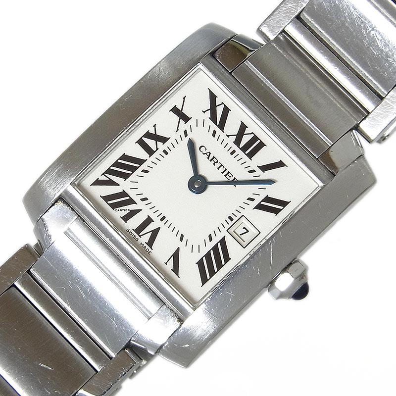 楽天市場 カルティエ Cartier タンクフランセーズmm Wq3 クオーツ 腕時計 中古 Okura おお蔵 楽天市場店