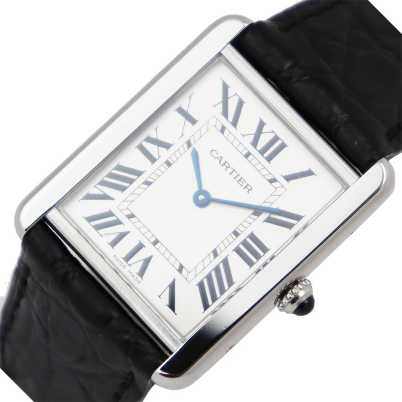 楽天市場 カルティエ Cartier タンクソロlm W クオーツ メンズ 腕時計 中古 Okura おお蔵 楽天市場店