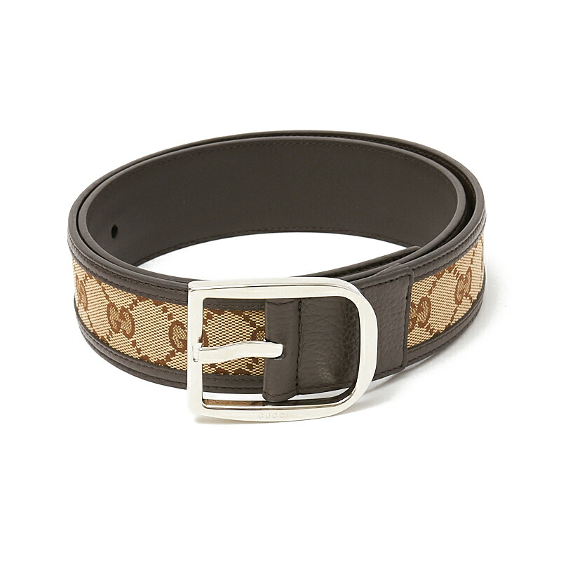 グッチ Gucci Ggキャンバスベルト ブラウン ベージュ メンズ 中古 Filmsdeculfrancais Com