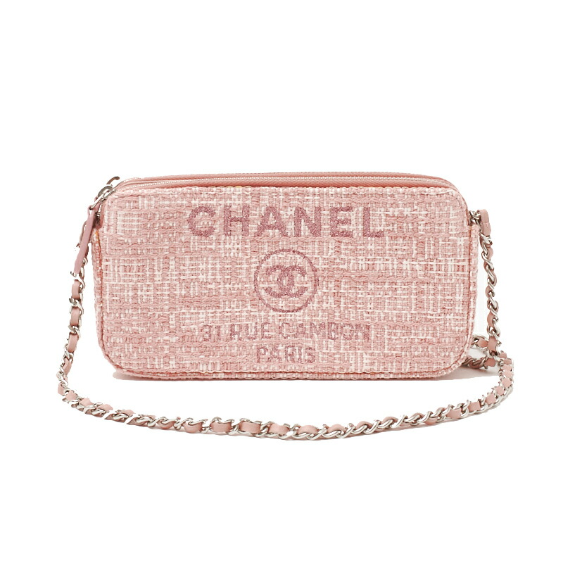 ランキング ショルダーバッグ メッセンジャーバッグ ドーヴィル Chanel シャネル チェーンウォレット レディース 中古 ショルダーバッグ ピンク Asociacionfileteadores Com