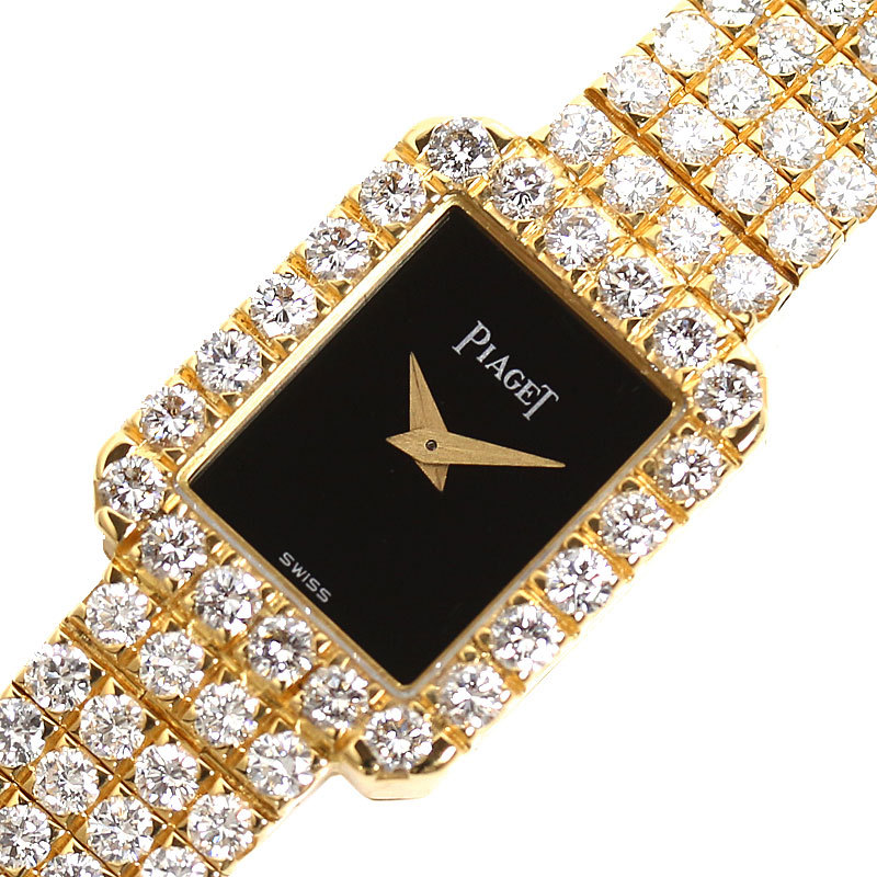 楽天市場 ピアジェ Piaget トラディション クォーツ 金無垢 ダイヤモンド ブラック レディース 腕時計 中古 Okura おお蔵 楽天市場店