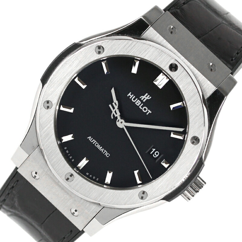ウブロ Hublot クラシックフュージョン チタニウム 542 Nx 1171 Lr ブラック 自動巻き メンズ 腕時計 中古 Rvcconst Com