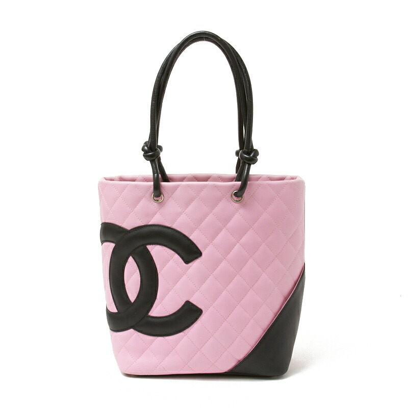 公式 Chanel シャネル カンボンミディアムトート トートバッグ 中古 レディース ピンク 5167 Qbdworks Com