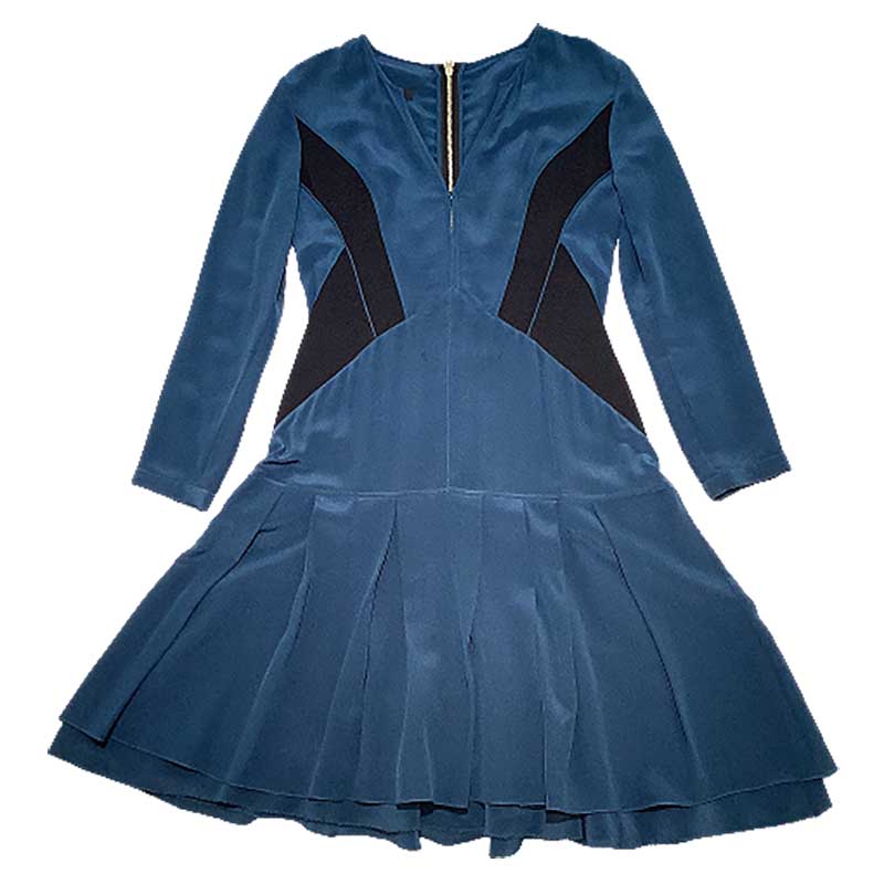 超歓迎 バーバリー Burberry Prorsum シルククレープワンピース ブルー 4536 Prorsum レディース ワンピース 中古 Okura おお蔵 店 本店は Blisspharm Com