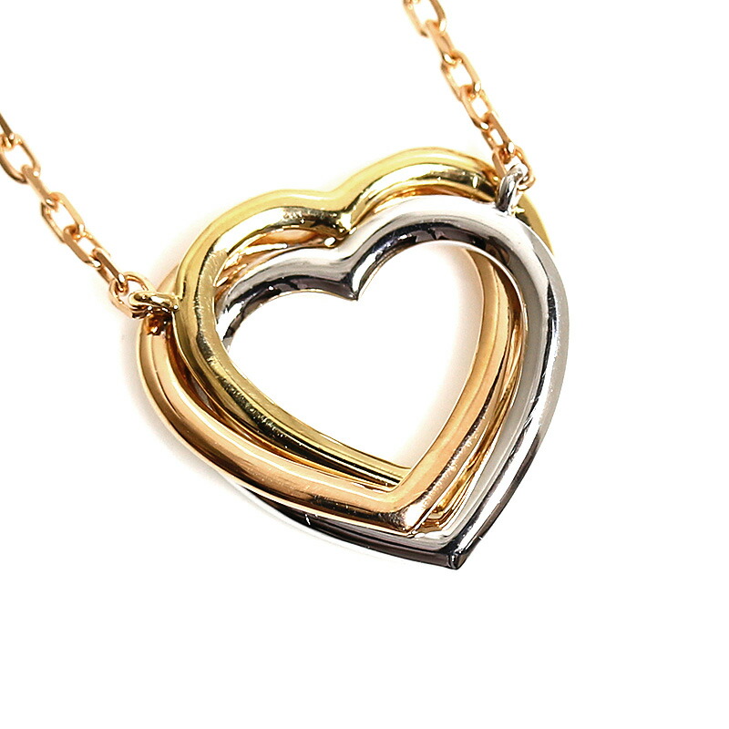 カルティエ Cartier トリニティ ハートネックレス K18 スリーカラー ダイヤモンド ペンダント レディース ジュエリー アクセサリー 中古 Onpointchiro Com