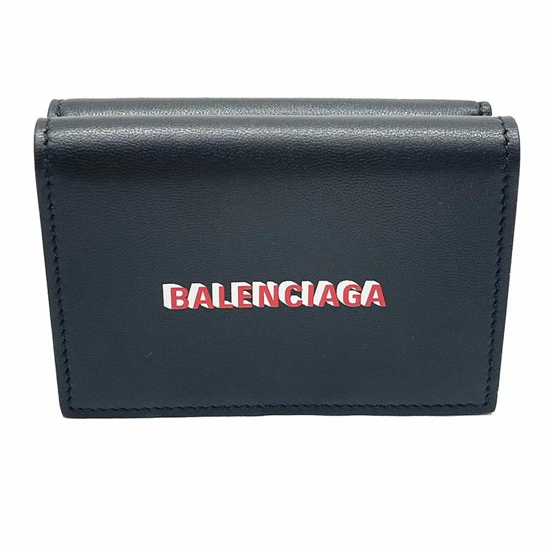 バレンシアガ Balenciaga 三つ折り財布 ブラック ユニセックス 三つ折り財布 中古 Mozago Com