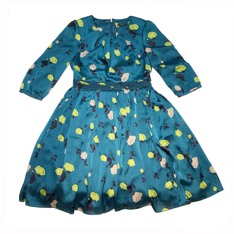 楽天市場 Cotoo コトゥー フローラルワンピース エメラルドグリーン サイズ 38 ワンピース レディース 中古 Okura おお蔵 楽天市場店