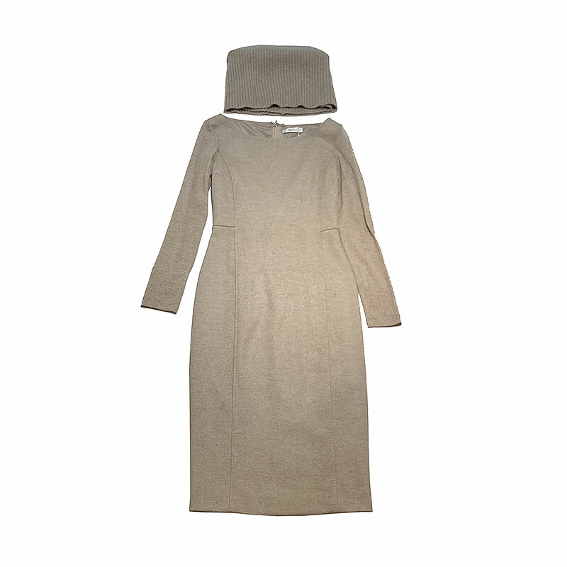 レディース マックスマーラ Mara マックスマーラ 送料無料 ロングスリーブワンピース ベージュ レディース 中古 レディースファッション Mara Max サイズ36 中古 ワンピース レディース ワンピース ロングスリーブワンピース Okura おお蔵 店