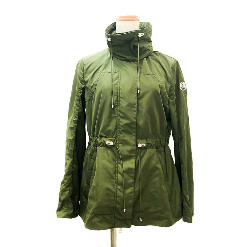 楽天市場 モンクレール Moncler ナイロンブルゾン ss モスグリーン レディース ナイロンジャケット 中古 Okura おお蔵 楽天市場店