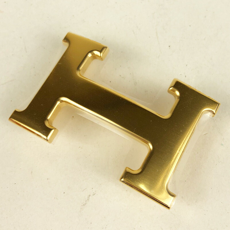 エルメス HERMES Hベルト D刻 ブラック×チョコレート ゴールド金具 ...