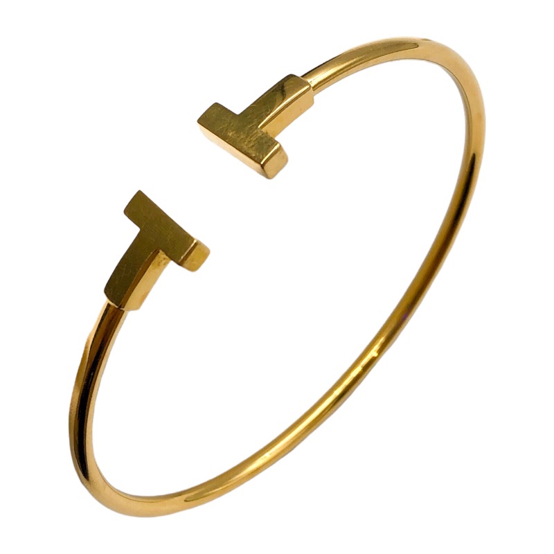 ティファニー TIFFANY&CO Tワイヤーブレス K18YG ジュエリー