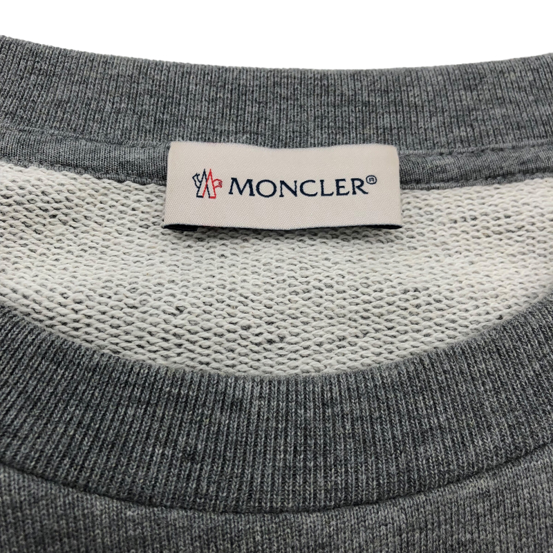 モンクレール MONCLER スタッズロゴスウェット メンズ 2022 グレー