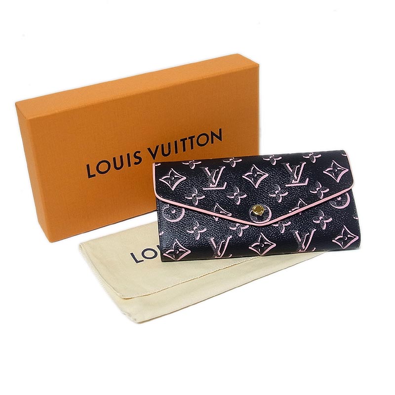 ルイ・ヴィトン LOUIS VUITTON ポルトフォイユ・サラ ブラック 長財布