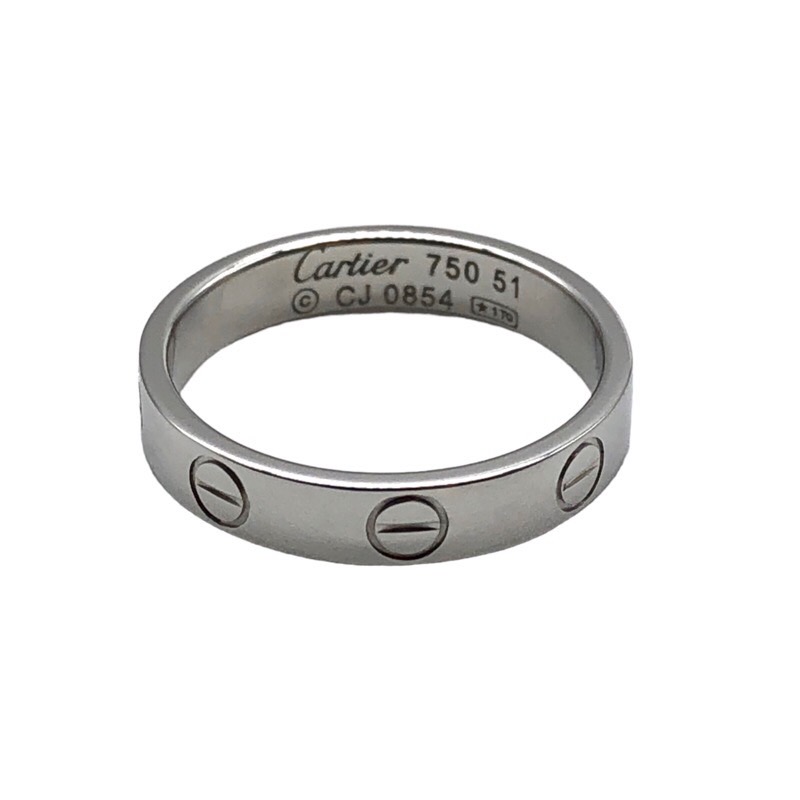 カルティエ Cartier ミニラブリング #51 B4085151 K18ホワイトゴールド ...