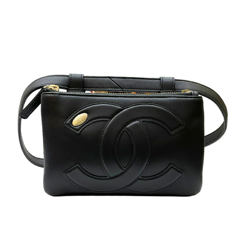 CHANEL ブラック キルティング ボディバッグ ウエストポーチ シールあり 楽天市場】CHANEL シャネル ココマーク ウエストポーチ ウエスト