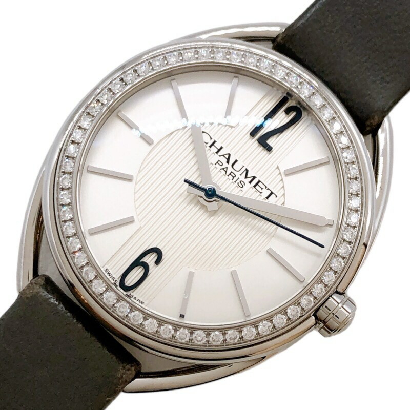 ショーメ シルバーダイヤル ケシス クォーツ時計 Chaumet ショーメ ケイシス 腕時計 ステンレススチール クオーツ