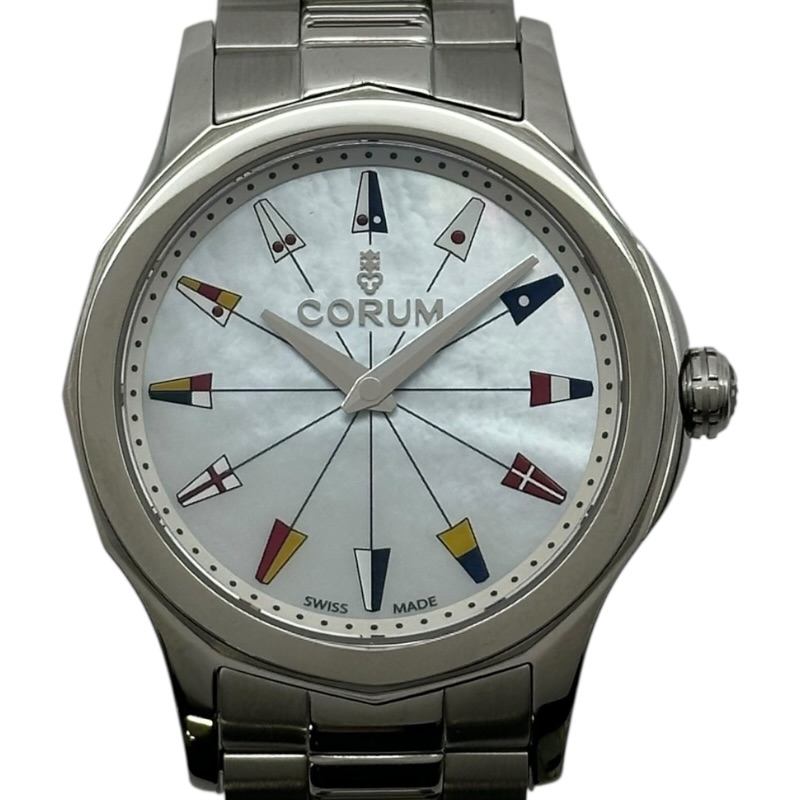 楽天市場】コルム CORUM アドミラルズカップ アイボリー文字盤 中古