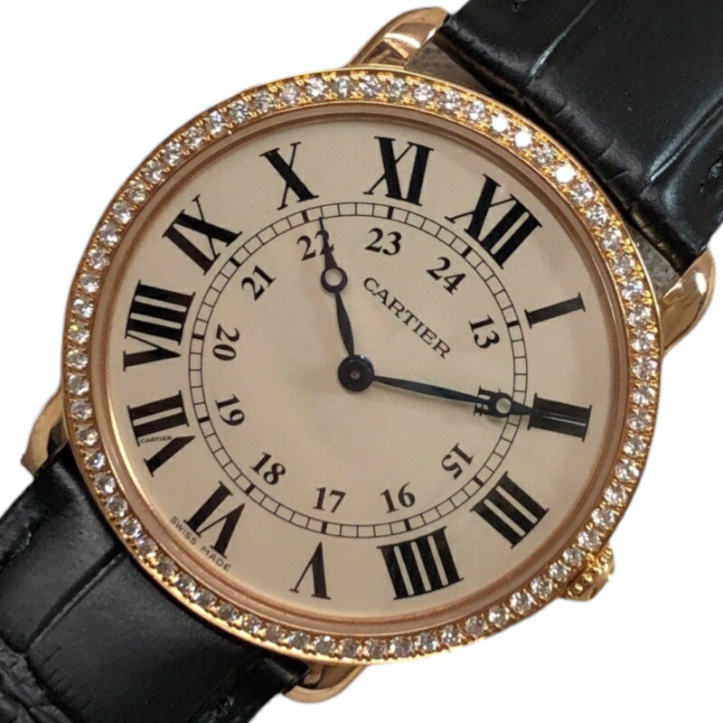カルティエ ロンドルイカルティエ LM メンズ 腕時計 K18PG 手巻き 楽天市場】カルティエ CARTIER WR000651 ロンド ルイ カルティエ LM