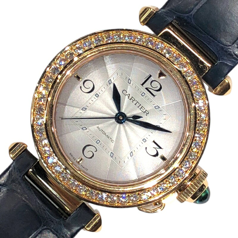 カルティエ Cartier パシャ ドゥ カルティエ WJPA0012 K18PG/革ベルト 自動巻き ユニセックス 腕時計【中古】