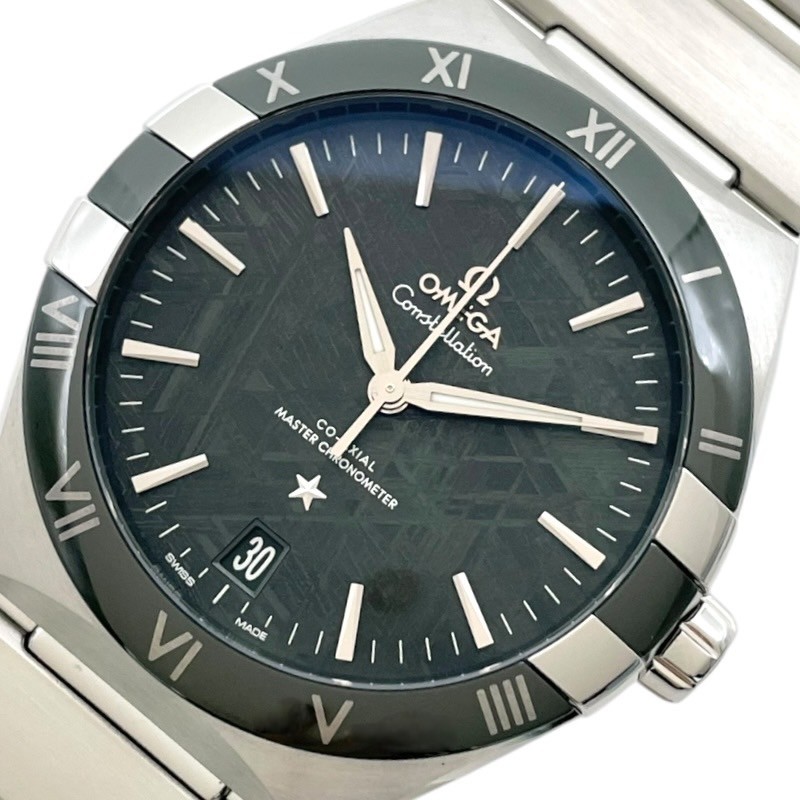 オメガ OMEGA コンステレーション コーアクシャル マスター クロノメーター 131.30.41.21.99.002 グリーン SS 自動巻き メンズ 腕時計【中古】