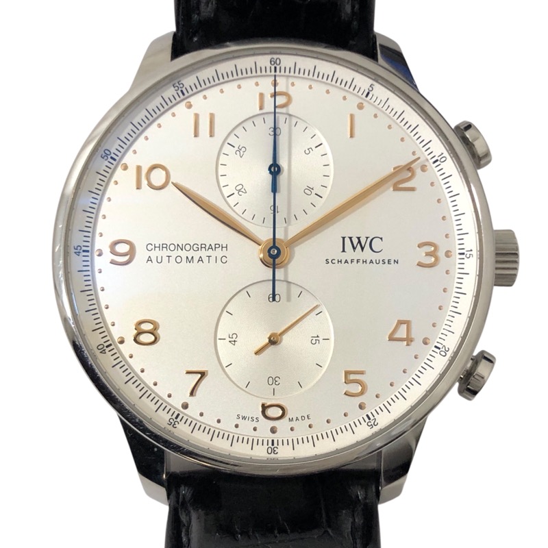 インターナショナルウォッチカンパニー IWC ポルトキーゼ クロノグラフ IW371604 シルバー SS 自動巻き メンズ 腕時計【中古】