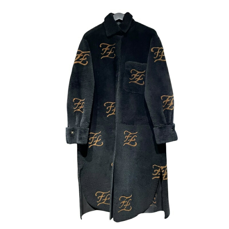 稀少 名作FENDI ズッカ柄 アーカイブ　モッズコート スタンドカラー FENDI】【ズッカ柄】【イタリア製】【アウター】フェンディ