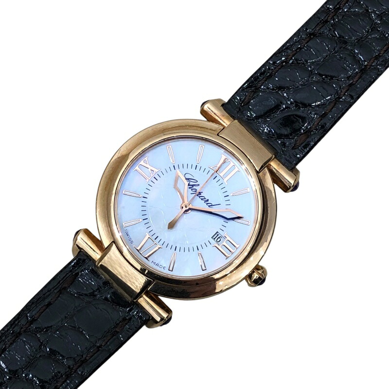 ショパール Chopard インペリアーレ　ホワイトシェル 384238-5001 ホワイト K18ピンクゴールド レディース 腕時計【中古】