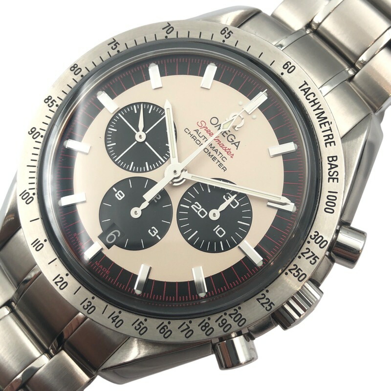オメガ OMEGA スピードマスター レジェンド ミハエル・シューマッハ 3559.32 ホワイト SS 自動巻き メンズ 腕時計【中古】