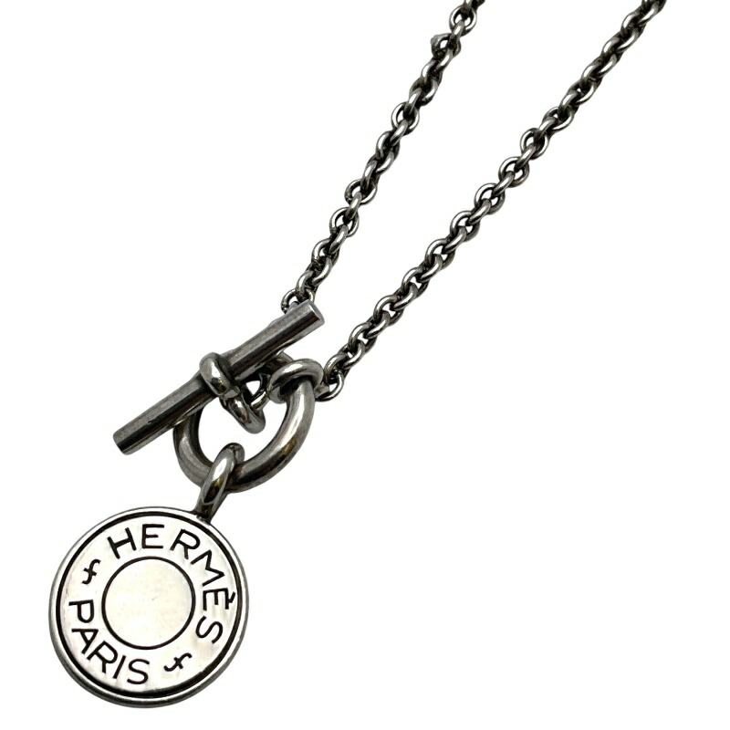 HERMES エルメス セリエ ネックレス シルバーカラー シルクコード ロゴ 楽天市場】【ジュエリー】HERMES エルメス セリエ シルクコード