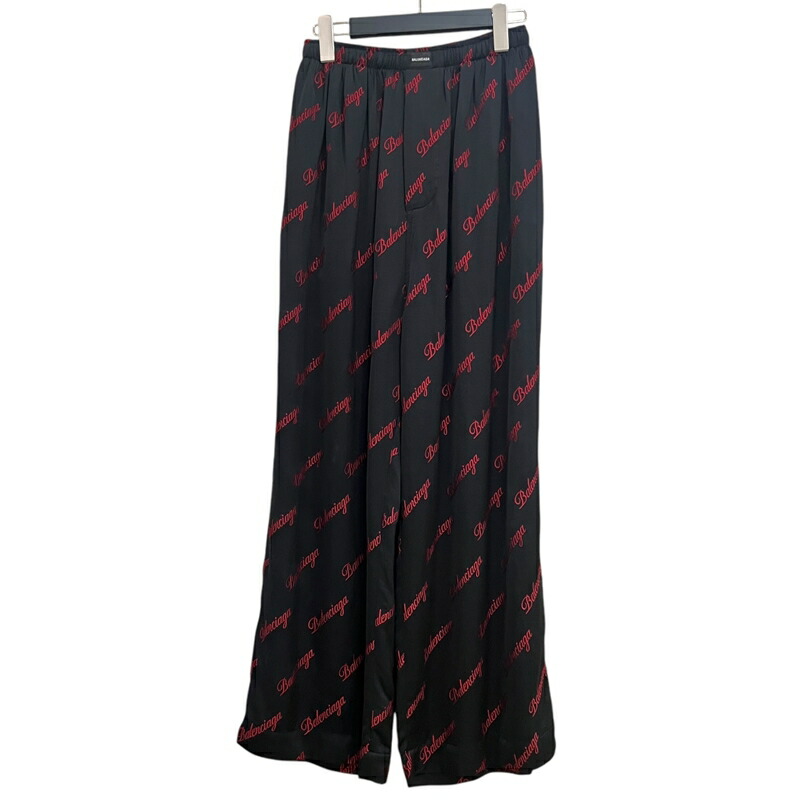 ●送料込●BALENCIAGA●ロゴプリントパンツ Balenciaga ロゴプリント パンツ | ブラック | FARFETCH JP