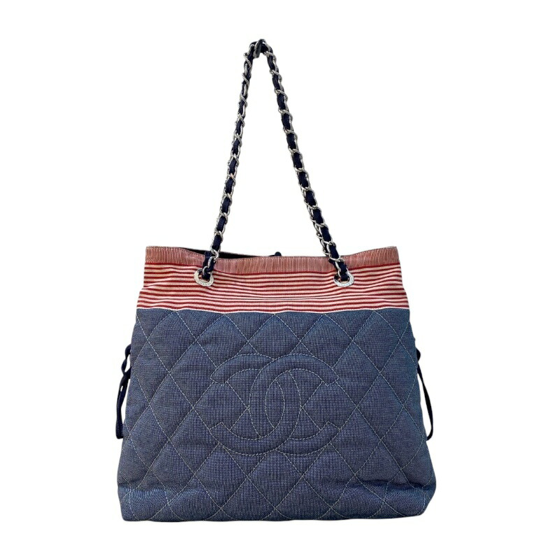 Denimドーヴィル♡【 CHANEL 】トートバッグ CCロゴ CHANEL ドーヴィル トートバッグ ショルダーバッグ デニム