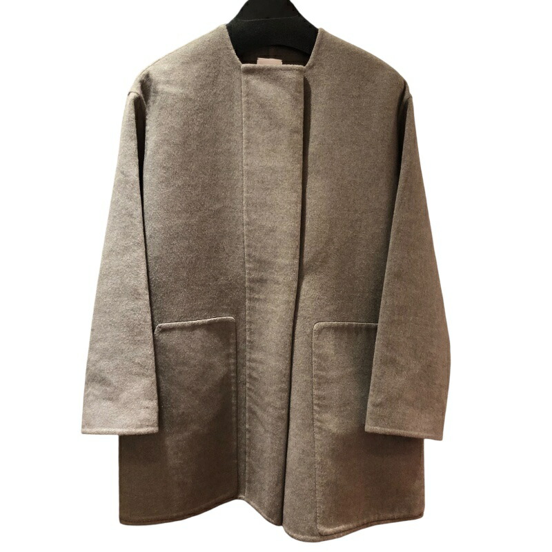HERMES ダークブルー ベージュ コート 34 50928009-4.jpg