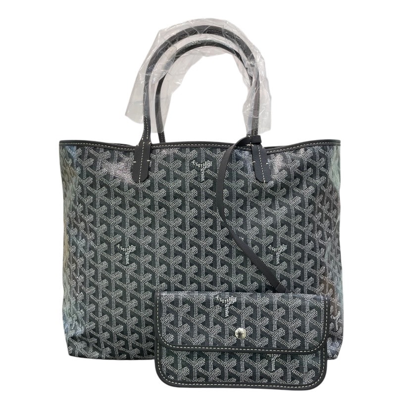 【新品未使用】GOYARD ゴヤール サンルイPM ボルドー PVC GOYARD ゴヤール サンルイPM ボルドー PVC×レザー トートバッグ