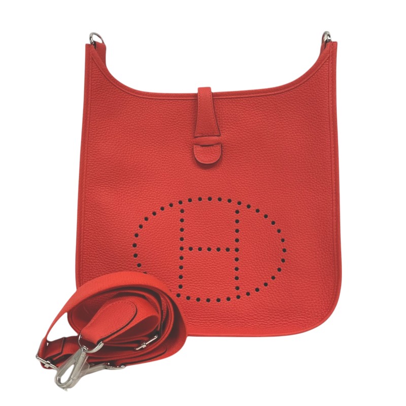 エルメス HERMES エヴリン3 PM B刻 サクラ色テキサス州 しろがね色金具 トリヨン レディース ショルダーバッグ【中古】 レディースバッグ-バッグ・小物・ブランド雑貨