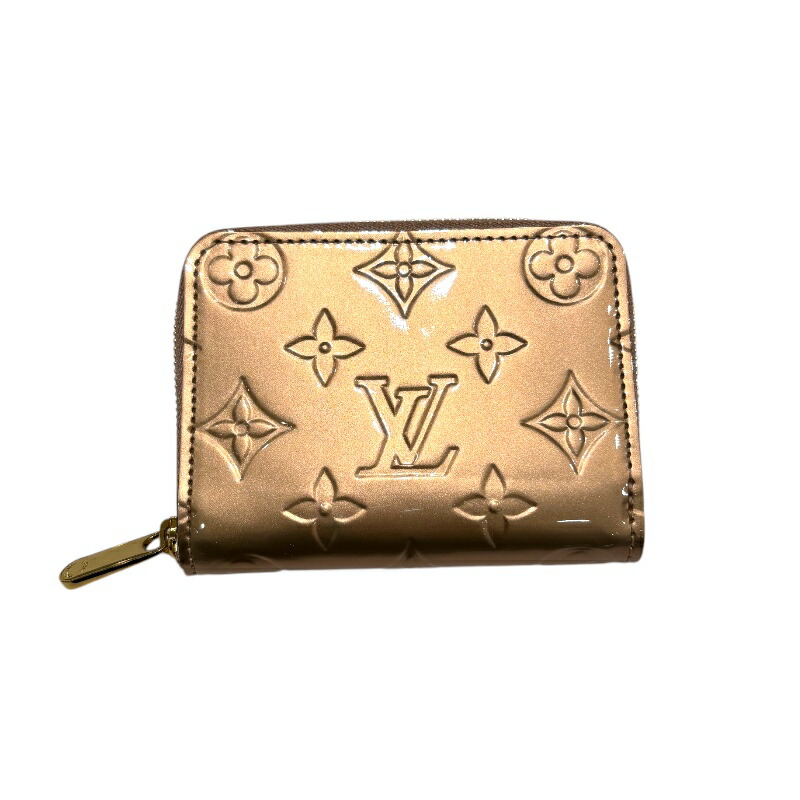 ルイ・ヴィトン LOUIS VUITTON ジッピー・コインパース M90601 ベージュ モノグラム・ヴェルニ レディース 二つ折り財布【中古】